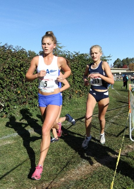 NCS XC D3 Girls-130.JPG - 2009 North Coast Section Cross Country Championships, Hayward High School, Hayward, California